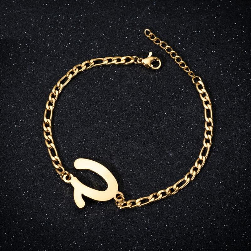 A-Z Letter Jewelry Personalize Initial Bracelets  for Women