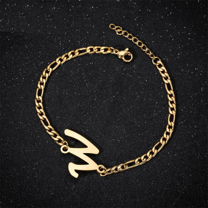 A-Z Letter Jewelry Personalize Initial Bracelets  for Women