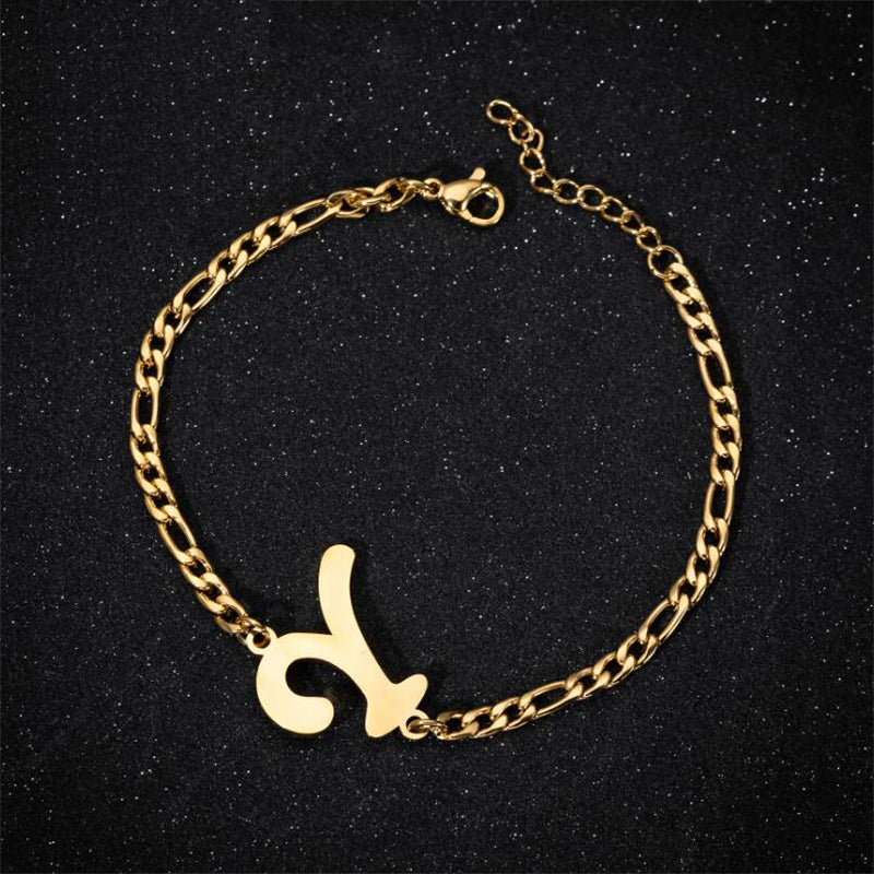 A-Z Letter Jewelry Personalize Initial Bracelets  for Women